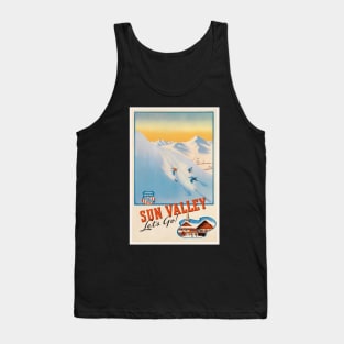 Sun Valley Idaho Vintage Ski Poster Tank Top